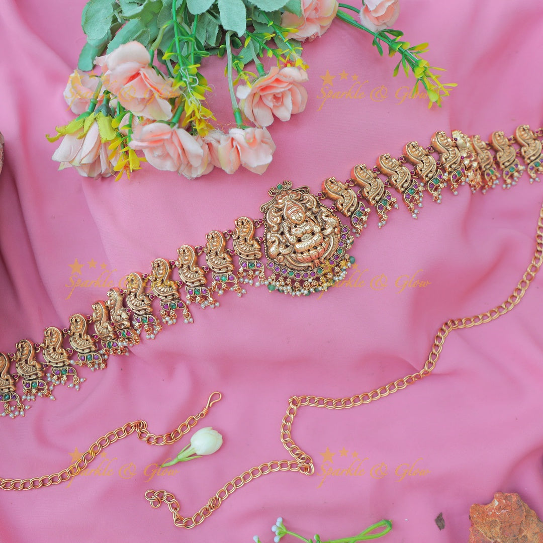Elegant Antique Gold alike Nagas Kemp Hipchain