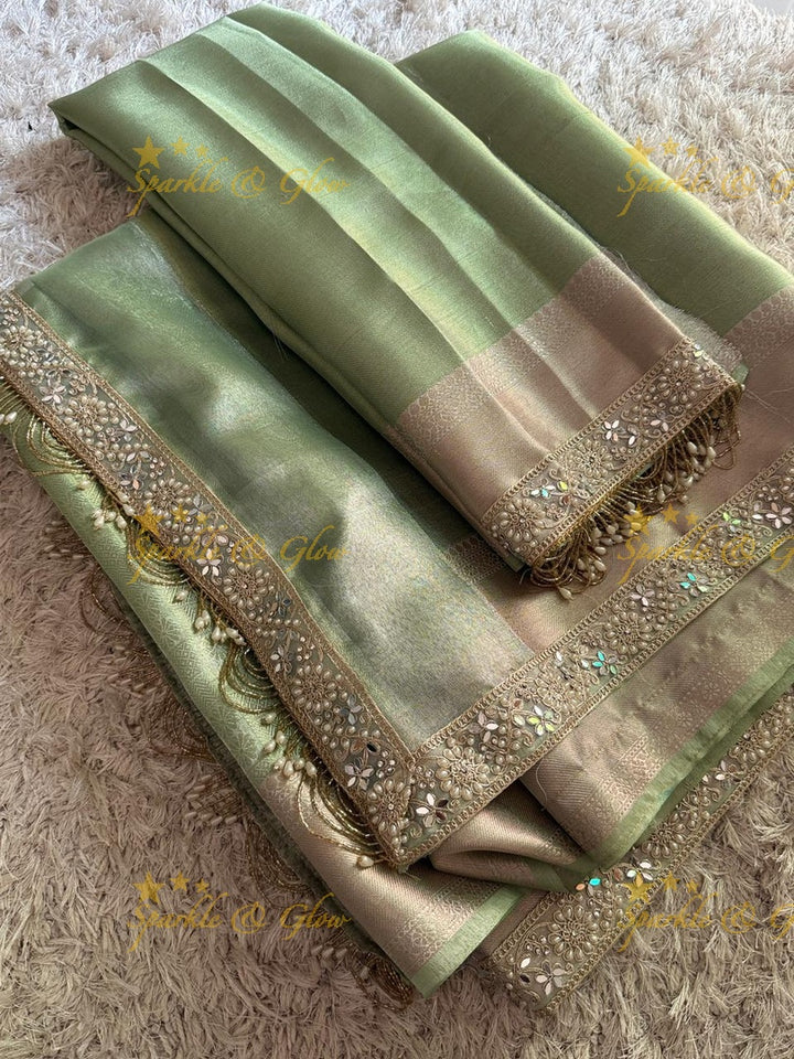 Banarasi Silk Bridal Saree in Kanjivaram Brocade