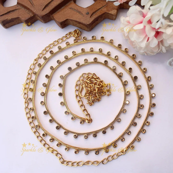 Traditional Dot design Thin Hipchain