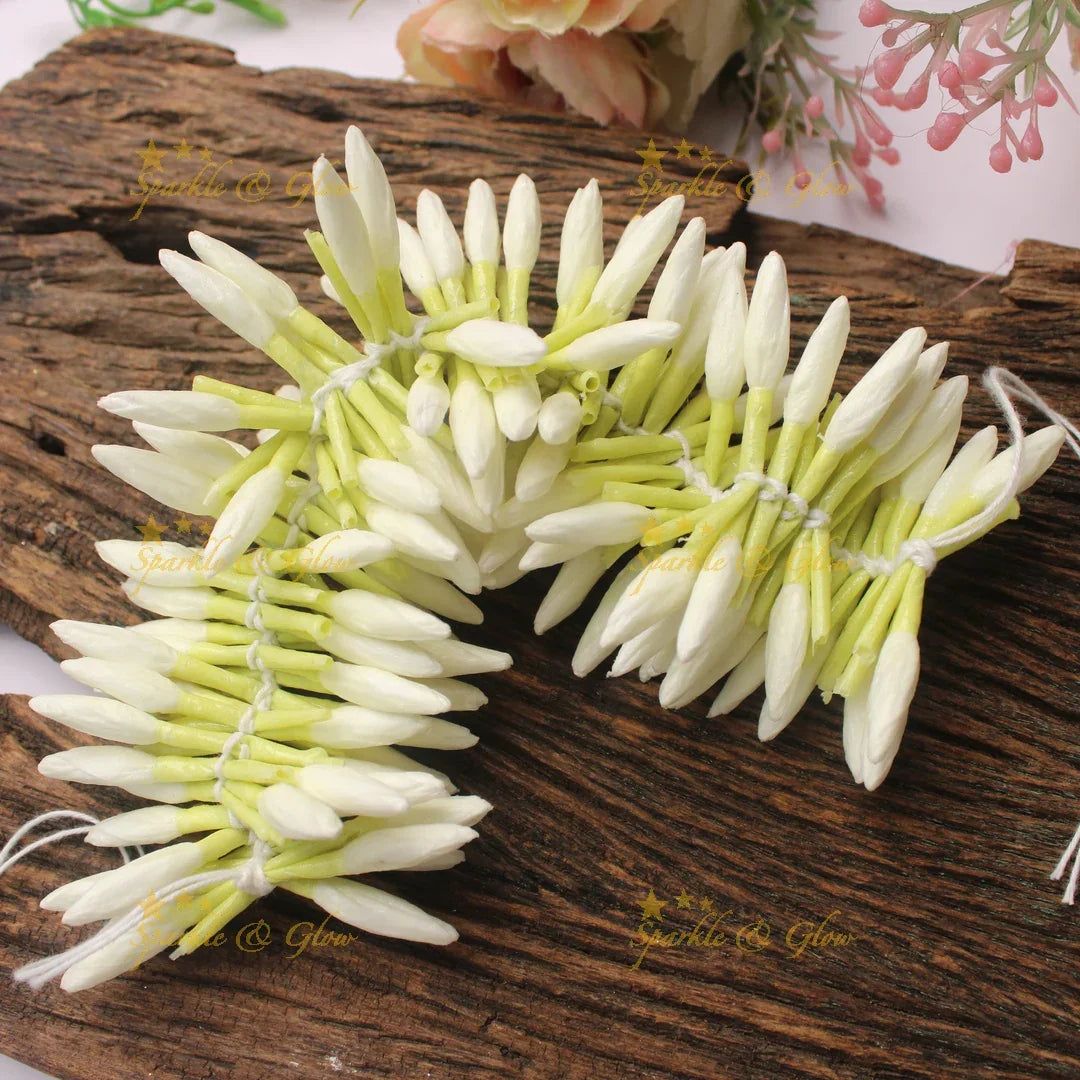 Elegant Artificial Real Jasmine look alike Veena, Gajra Half Mulam