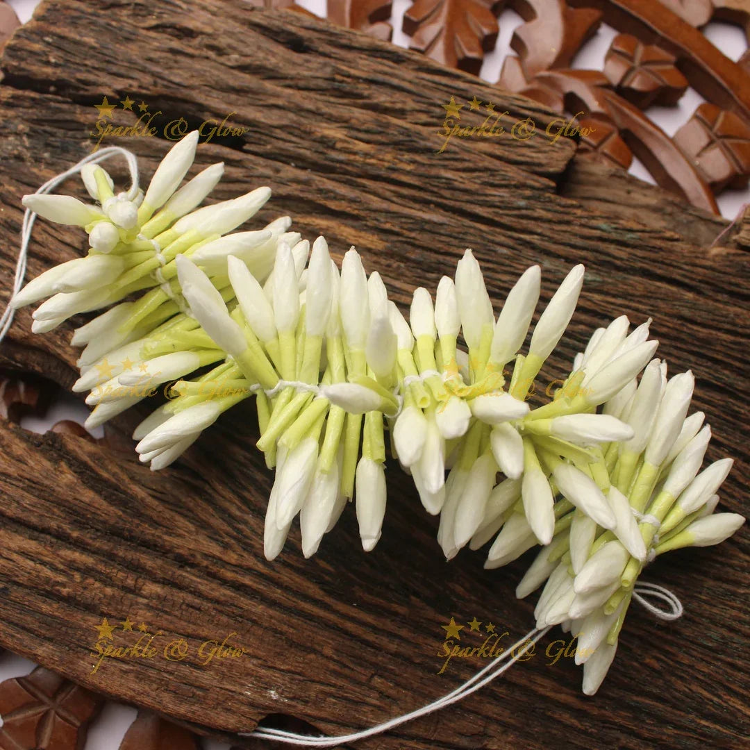 Elegant Artificial Real Jasmine look alike Veena, Gajra Half Mulam