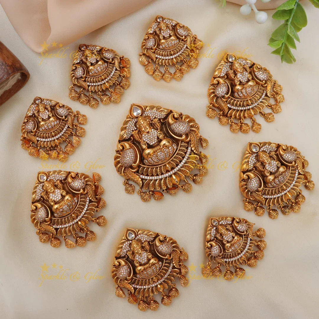 Temple Style Lakshmi Jadabilla Set for Bridal Braid