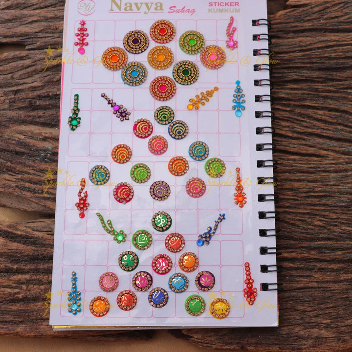 Navya Suhag Multicolor Bindi Book with Fancy Sticker Kumkum