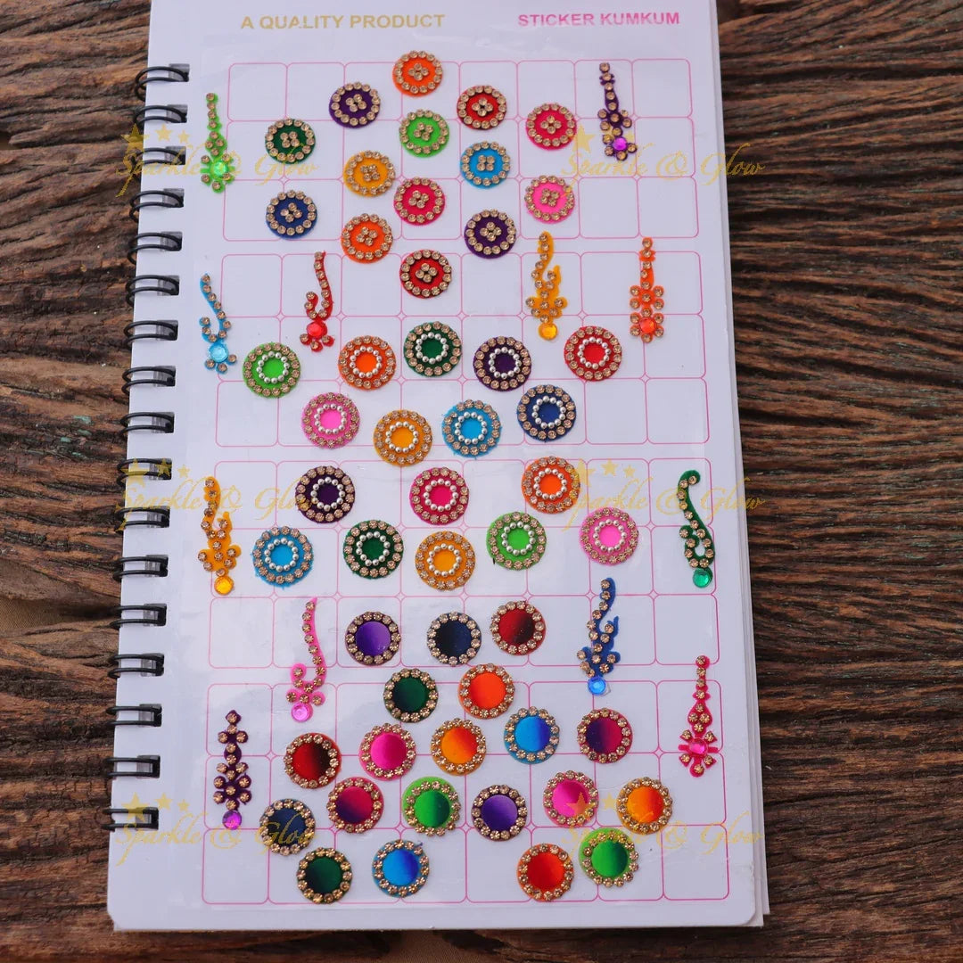 Navya Suhag Multicolor Bindi Book with Fancy Sticker Kumkum