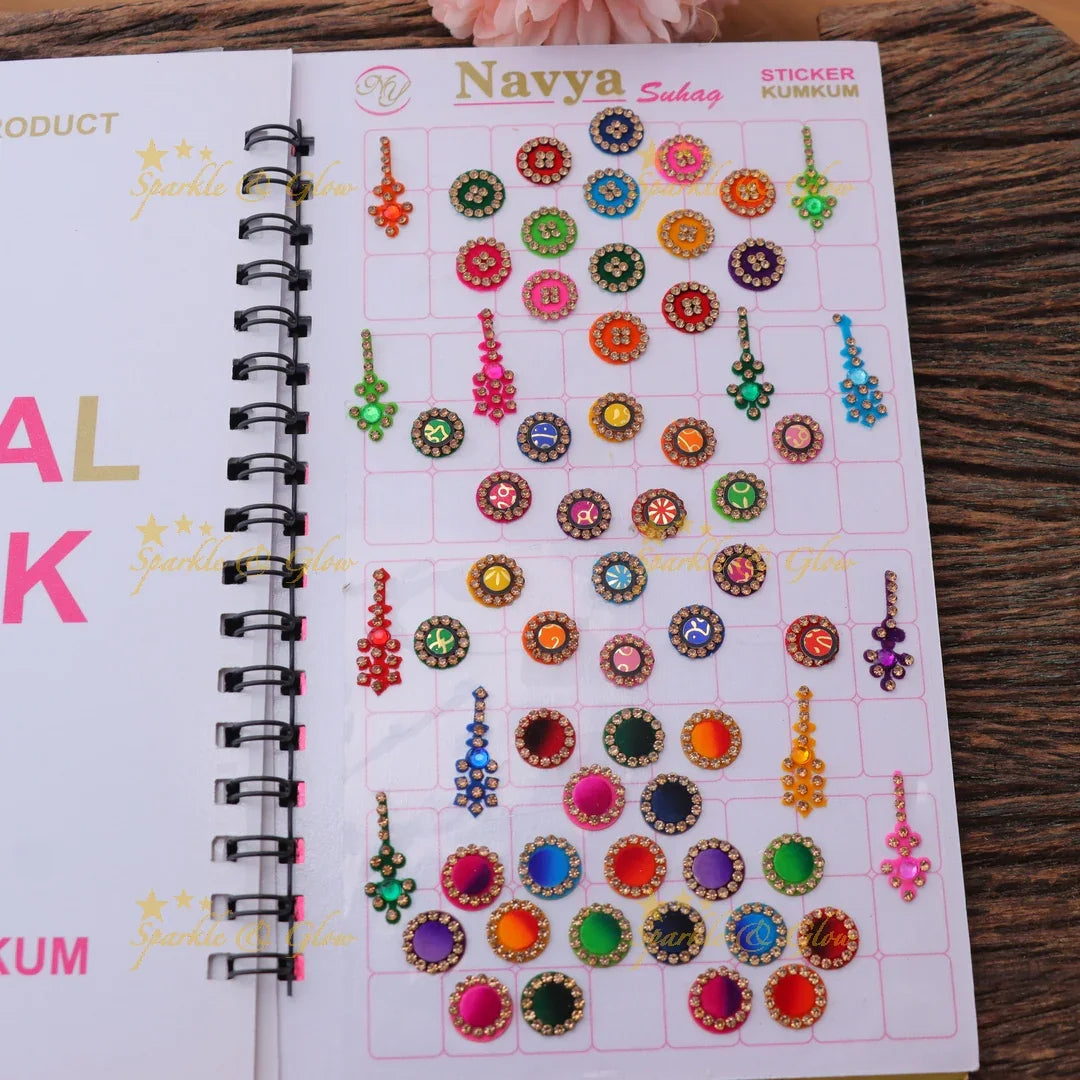 Navya Suhag Multicolor Bindi Book with Fancy Sticker Kumkum