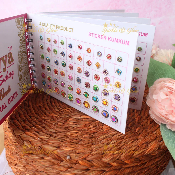 Navya Suhag Multi Shaped Small Bindi Book with stones