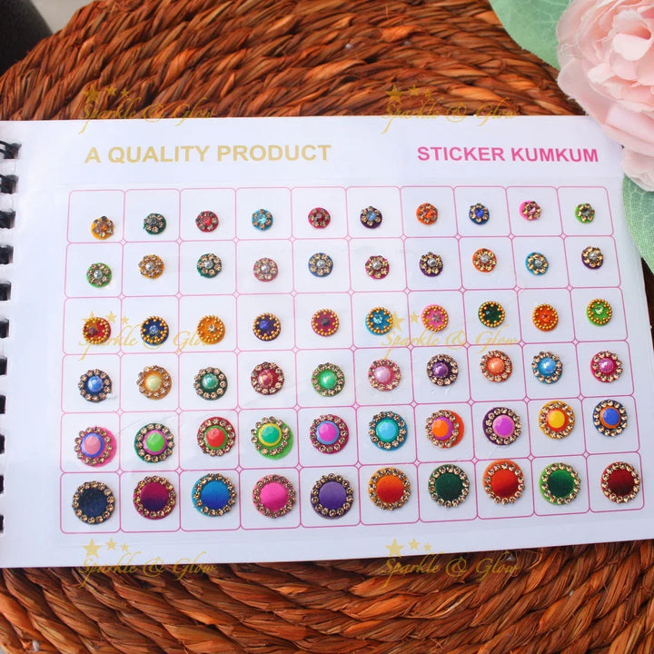 Navya Suhag Multi Shaped Small Bindi Book with stones