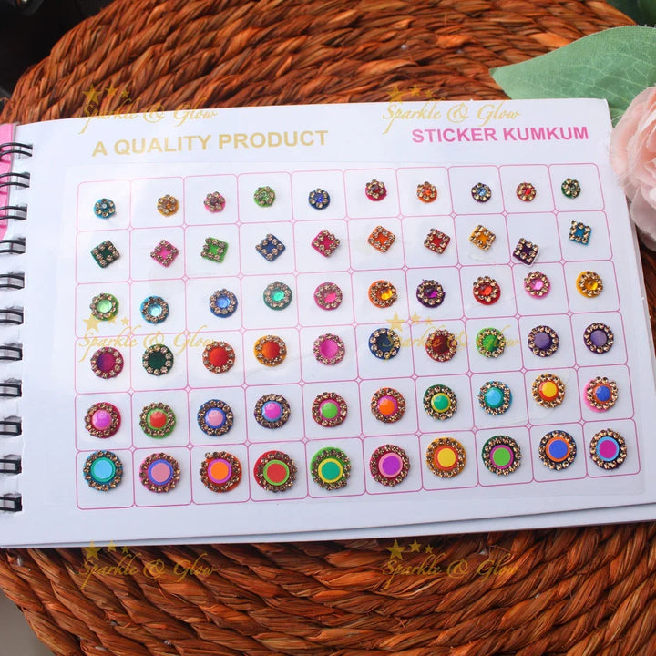 Navya Suhag Multi Shaped Small Bindi Book with stones