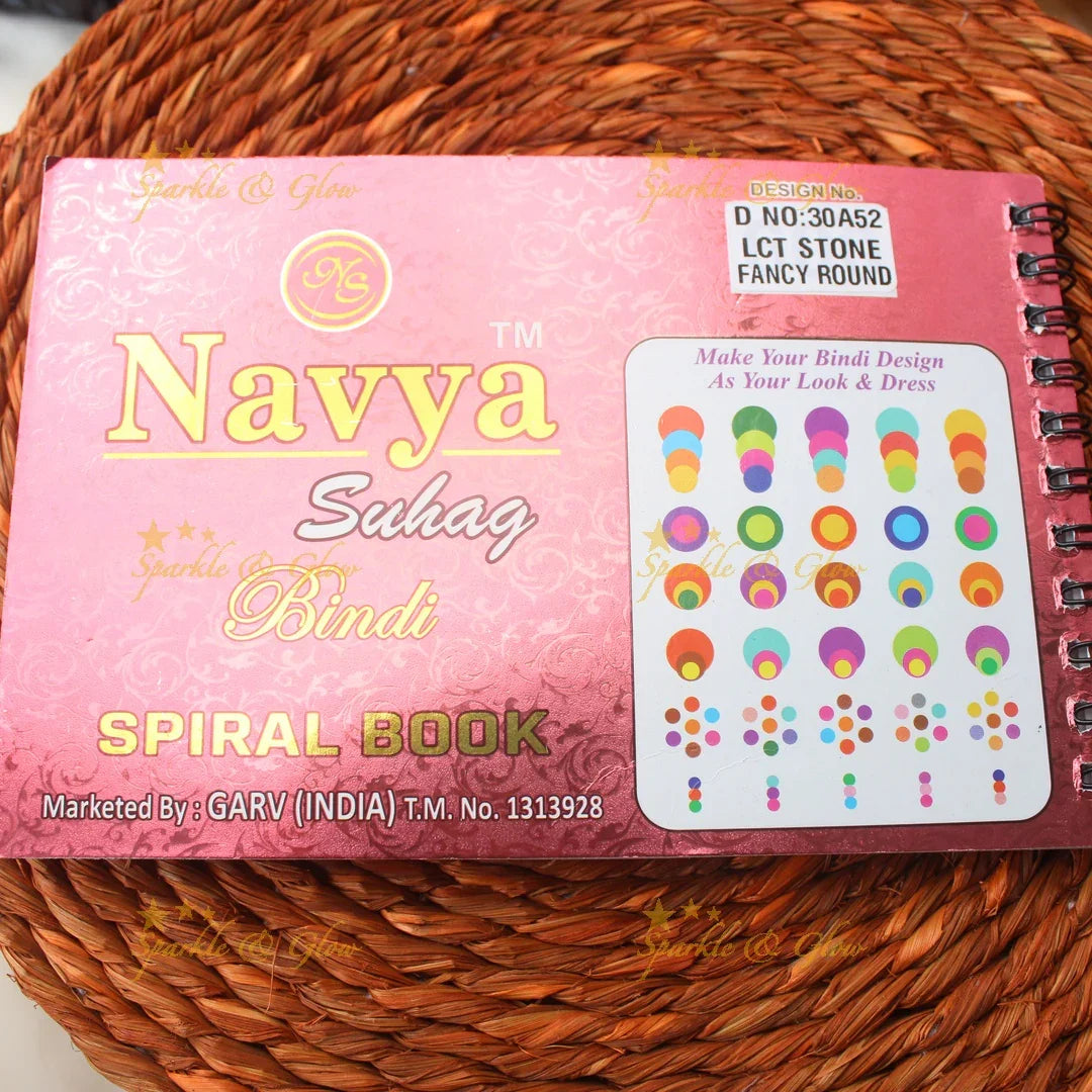 Navya Suhag Multi Shaped Small Bindi Book with stones