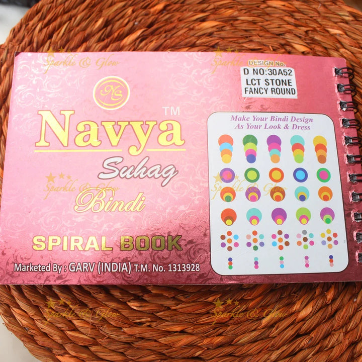 Navya Suhag Multi Shaped Small Bindi Book with stones