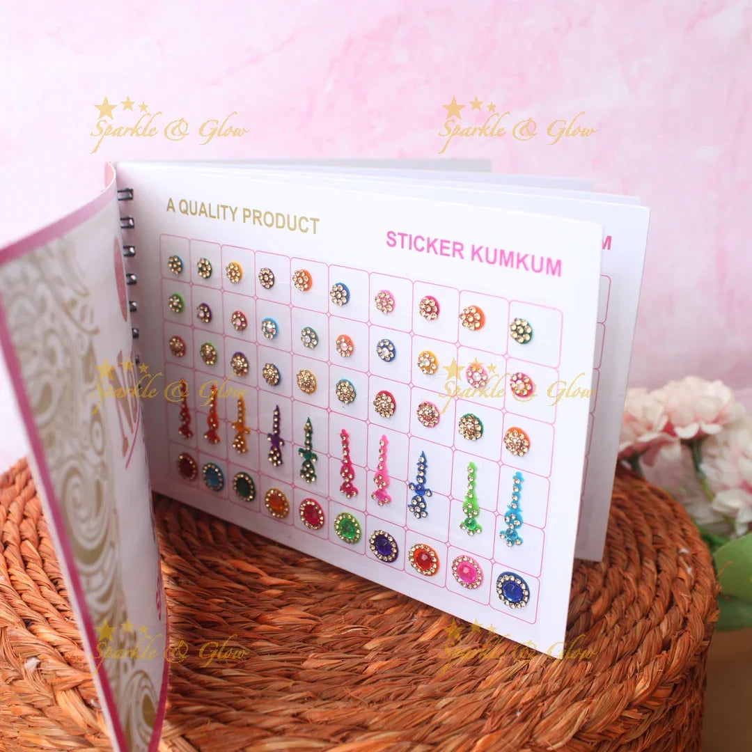 Navya Suhag Assorted Color Bridal Bindi Book with stones