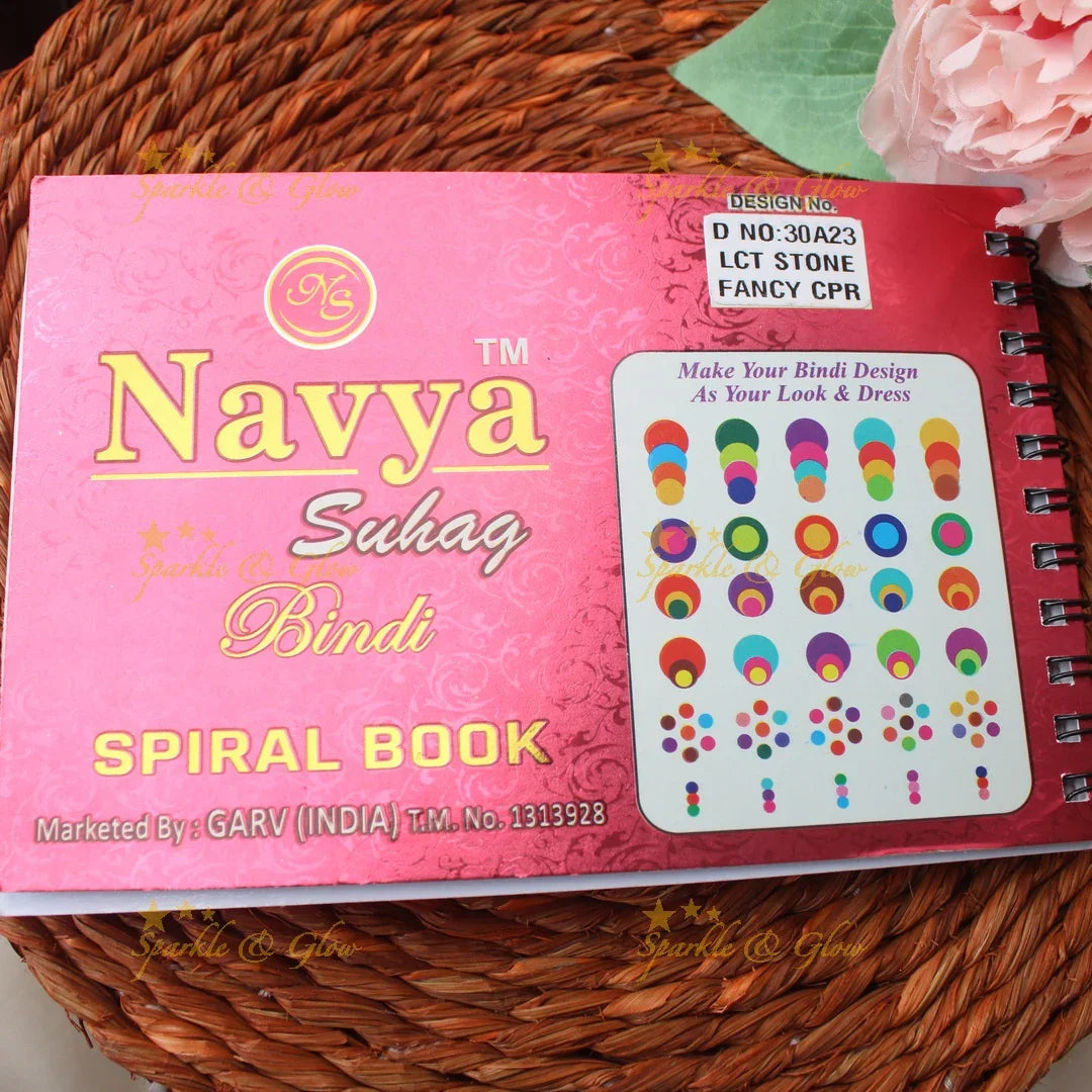 Navya Suhag Assorted Color Bridal Bindi Book with stones