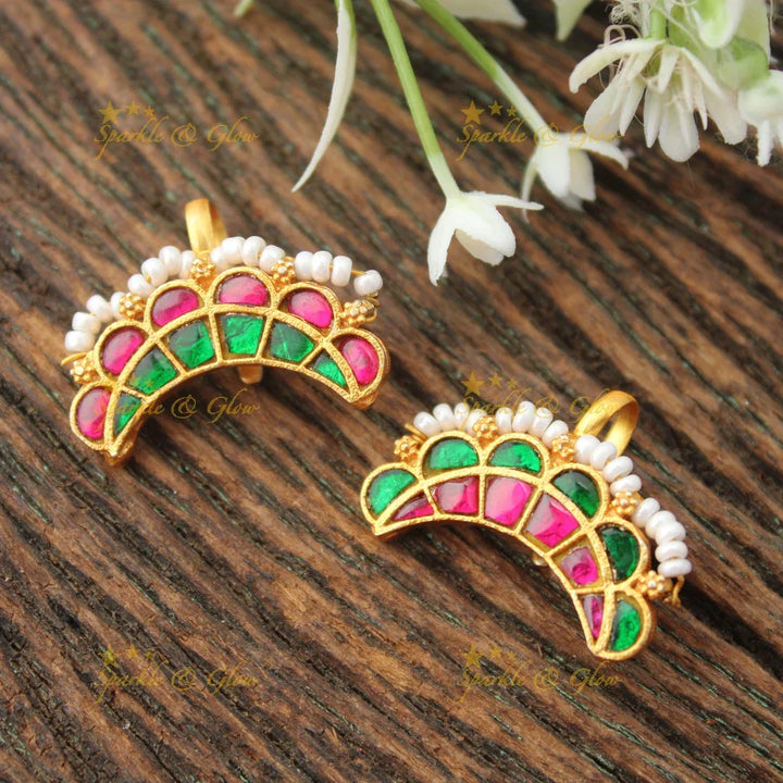Exquisite Pearl Bugadi Earrings - Timeless Elegance