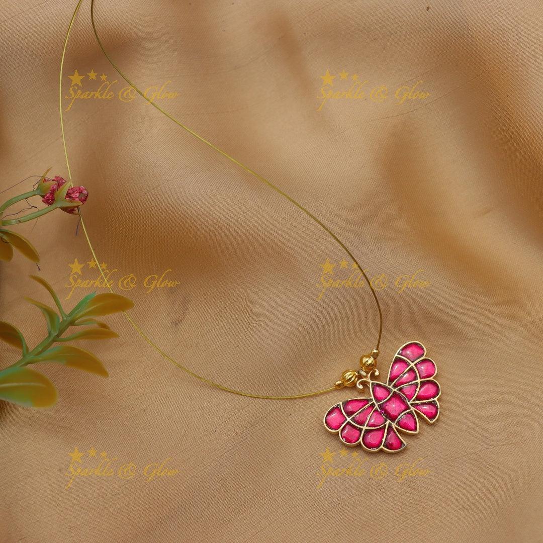 Elegant Butterfly Design Invisible Short Necklace