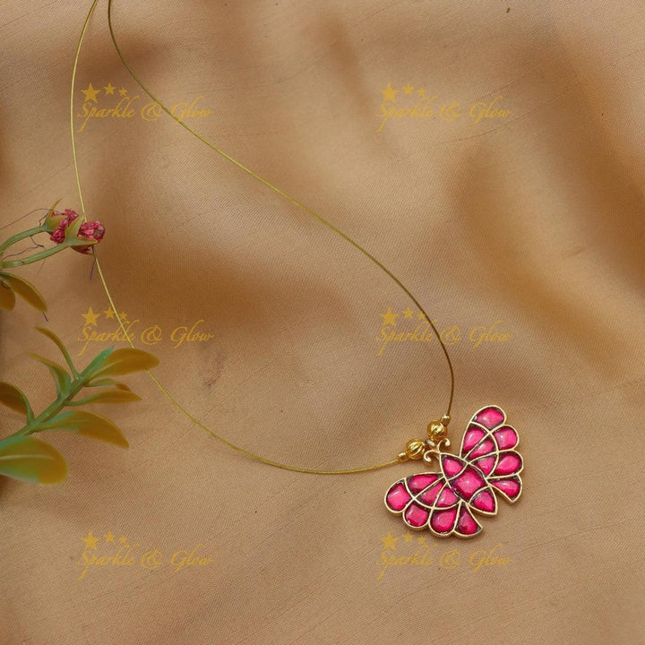 Elegant Butterfly Design Invisible Short Necklace