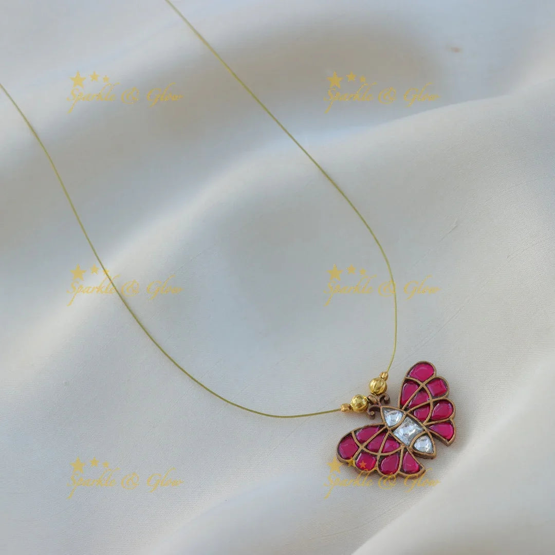 Elegant Butterfly Design Invisible Short Necklace
