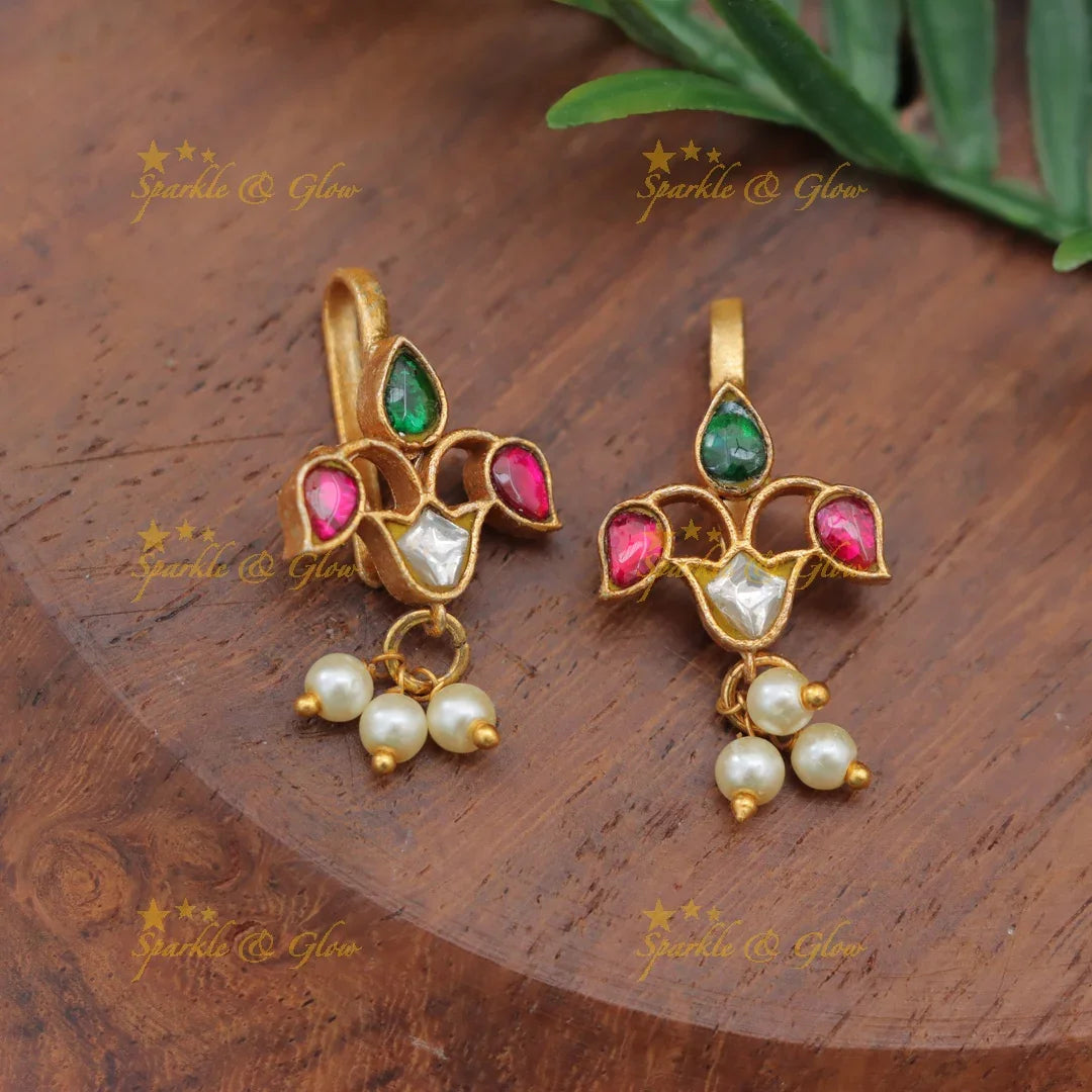 Jadau Maharashtrian Bugadi Earrings in Stunning Style