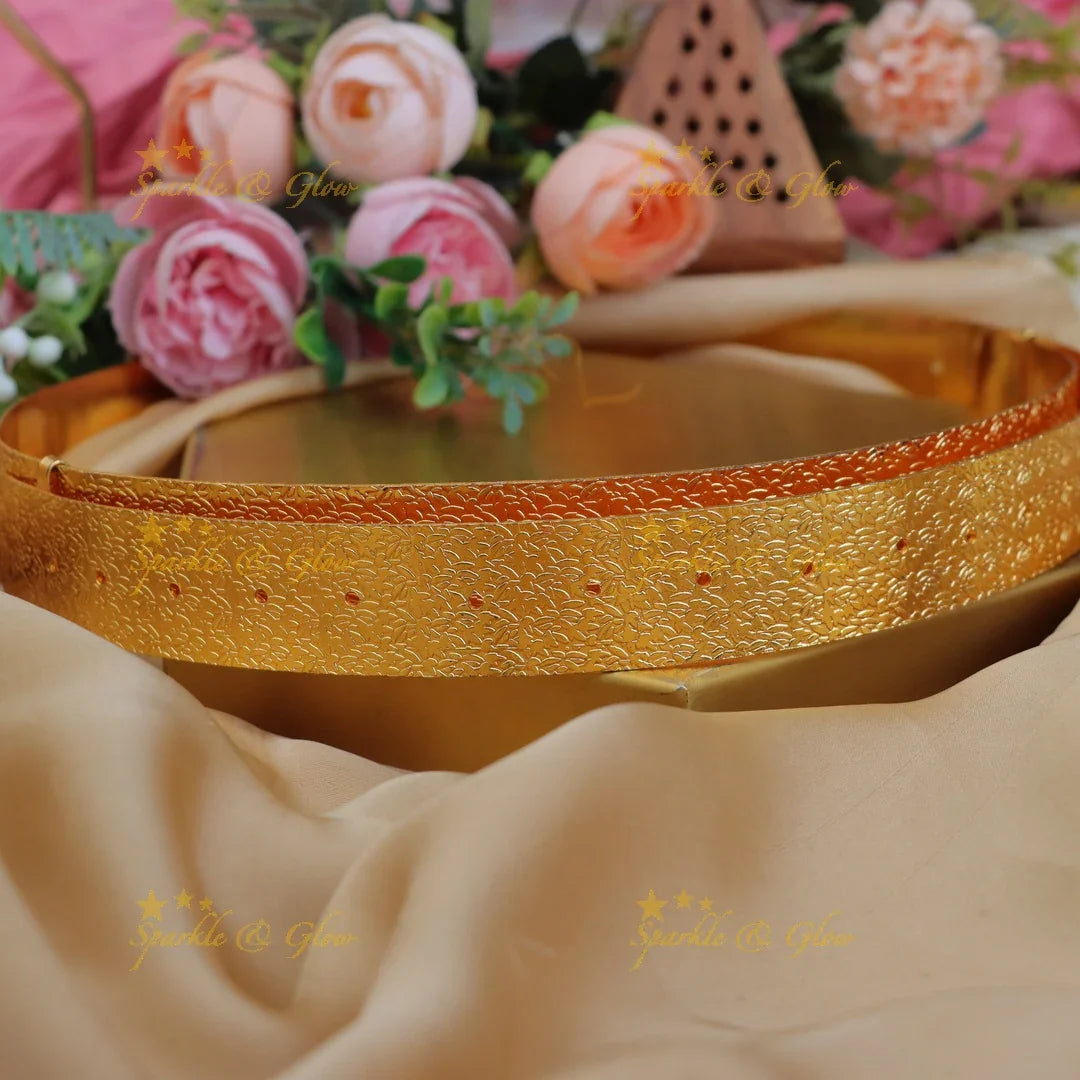 Statement Gold alike Leaf design Hipbelt