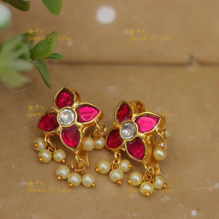 Exquisite Jadau Kundan Bugadi Earrings for Weddings
