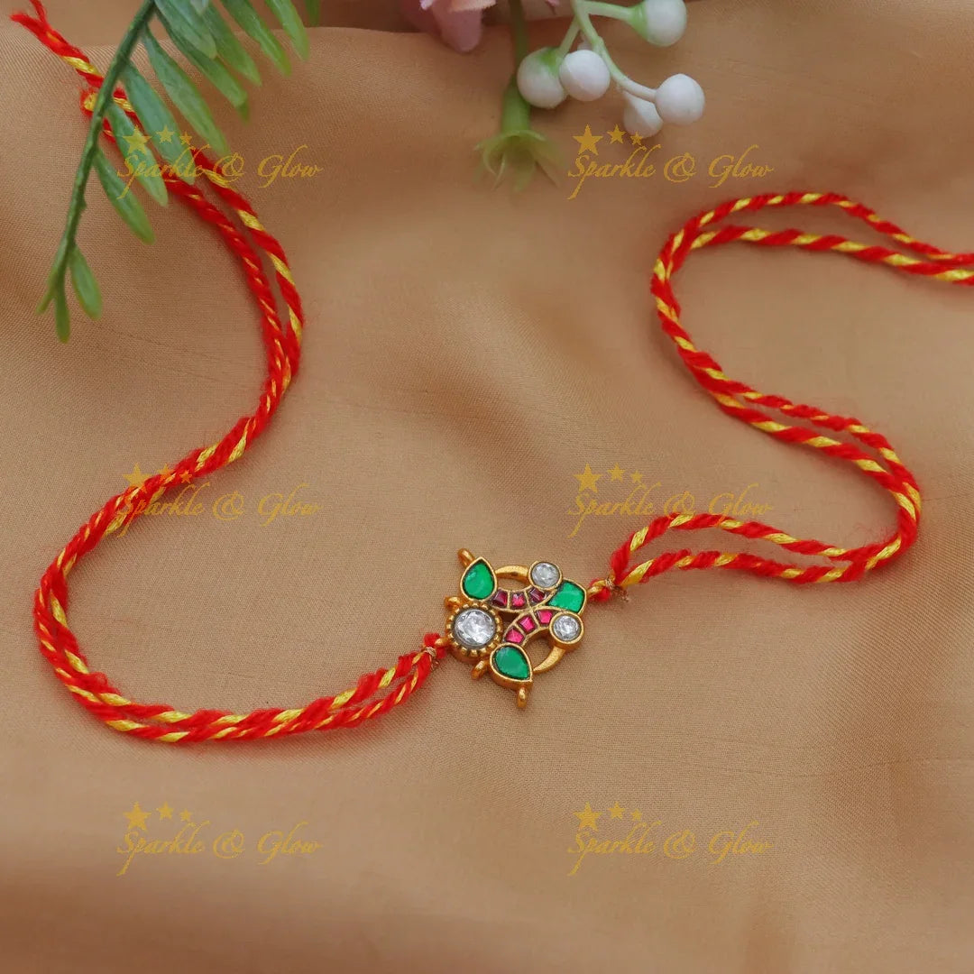 Exquisite Jadau Kundan Rakhi – Celebrate in Style