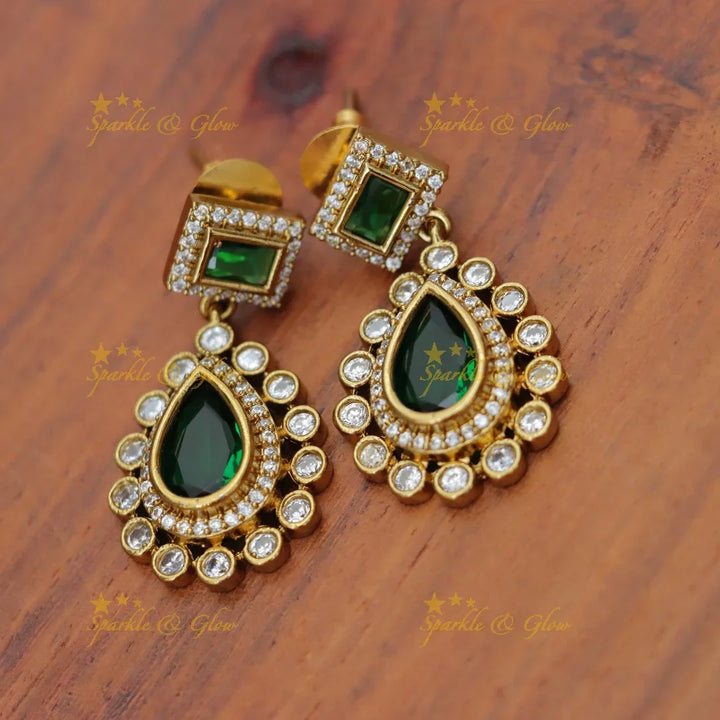 Victorian Green Bridal Necklace - Elegance Redefined