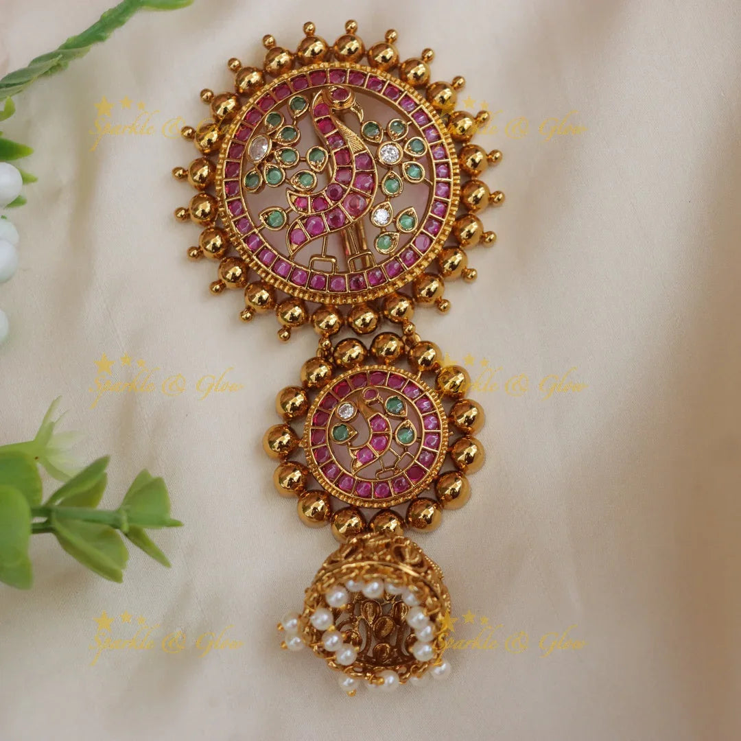 Exquisite Gold Kemp Hair Pin - Perfect Festive Accessory