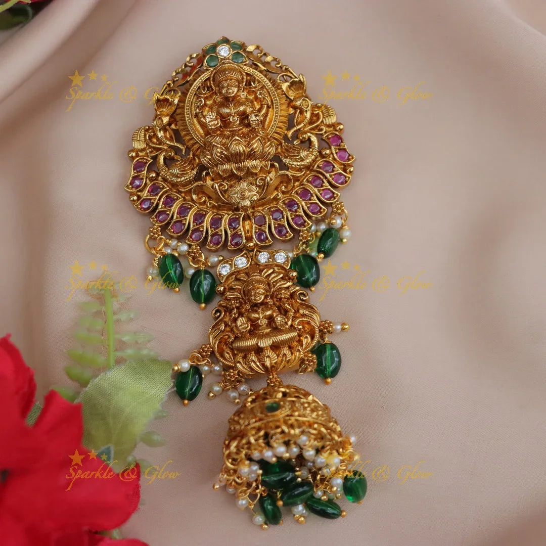 Radiant Lakshmi Hairpin – Perfect Bridal Accessory