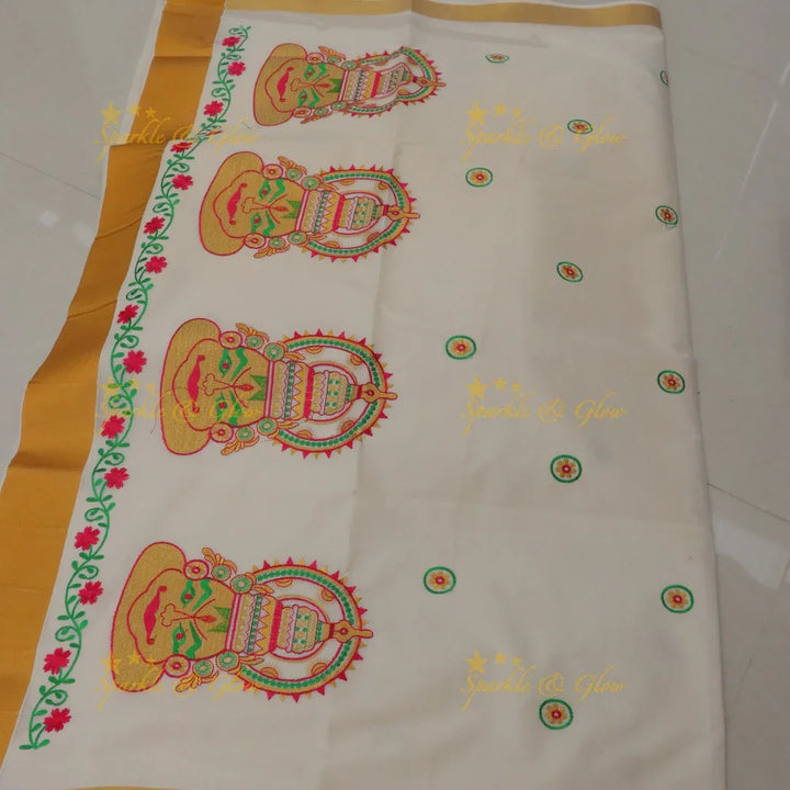 Exquisite Kathakali Saree - Tradition Meets Elegance