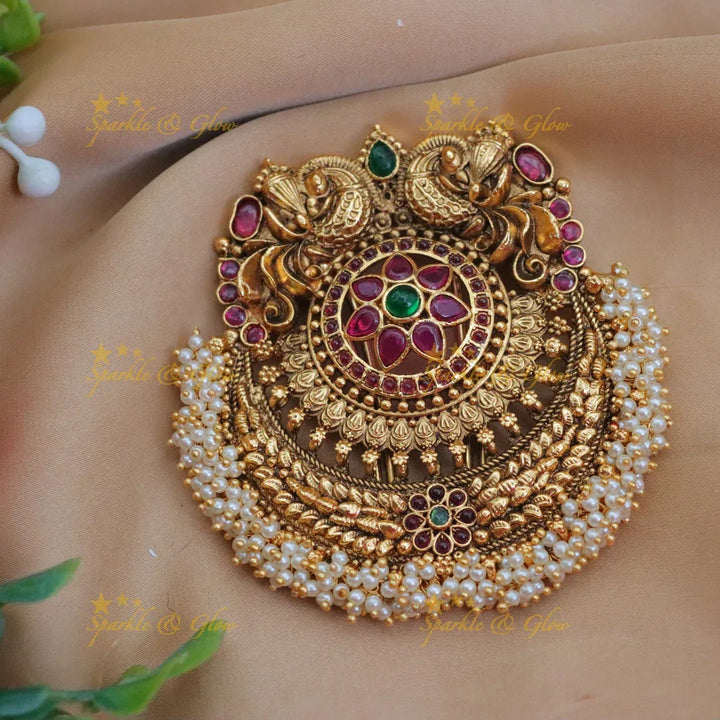 Exquisite Kemp Peacock Hairpin for Festive Elegance