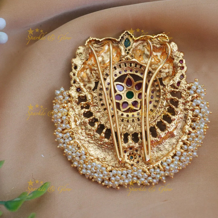 Exquisite Kemp Peacock Hairpin for Festive Elegance