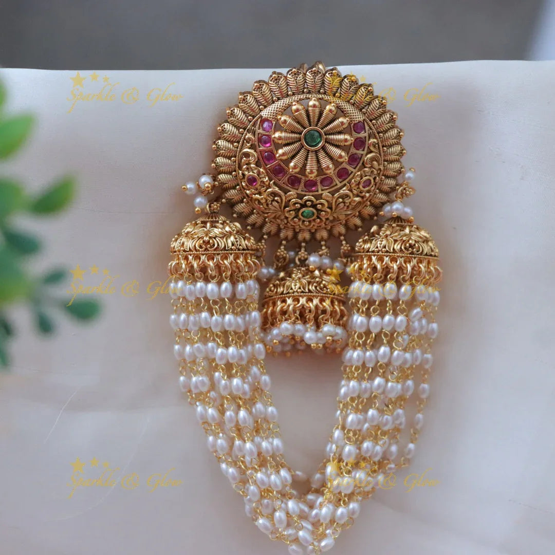 Exquisite Kemp Floral Pearl Hair Accessory Set