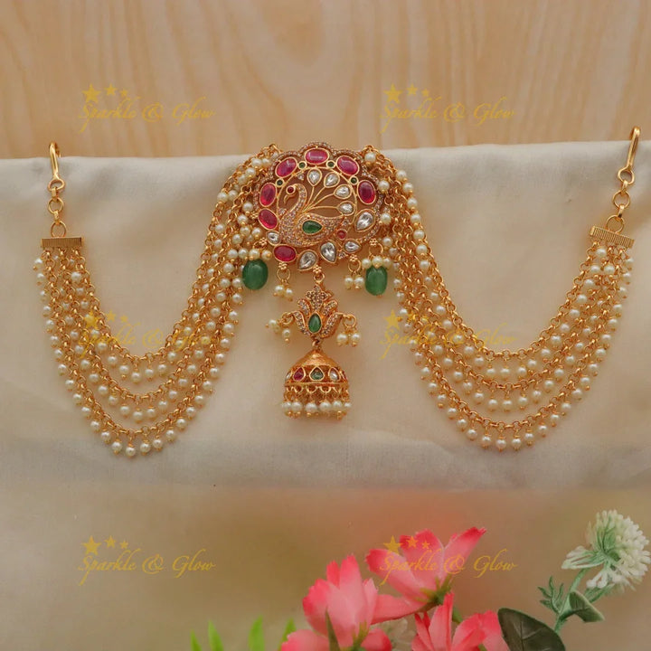 Exquisite Gold Peacock Jadabilla | Wedding Hair Accessory