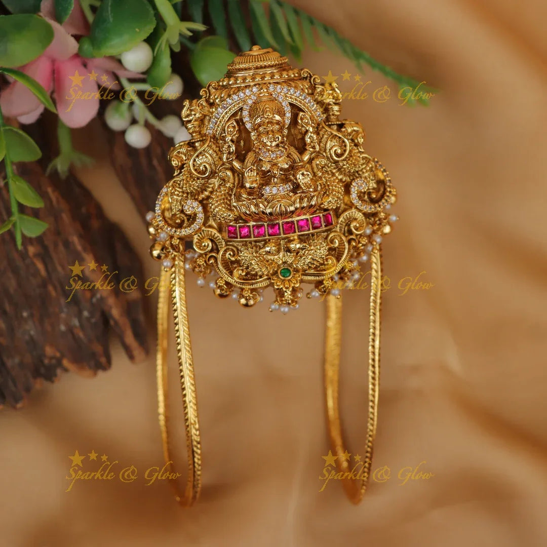 Exquisite Lakshmi Peacock Vanki for Bridal Glory