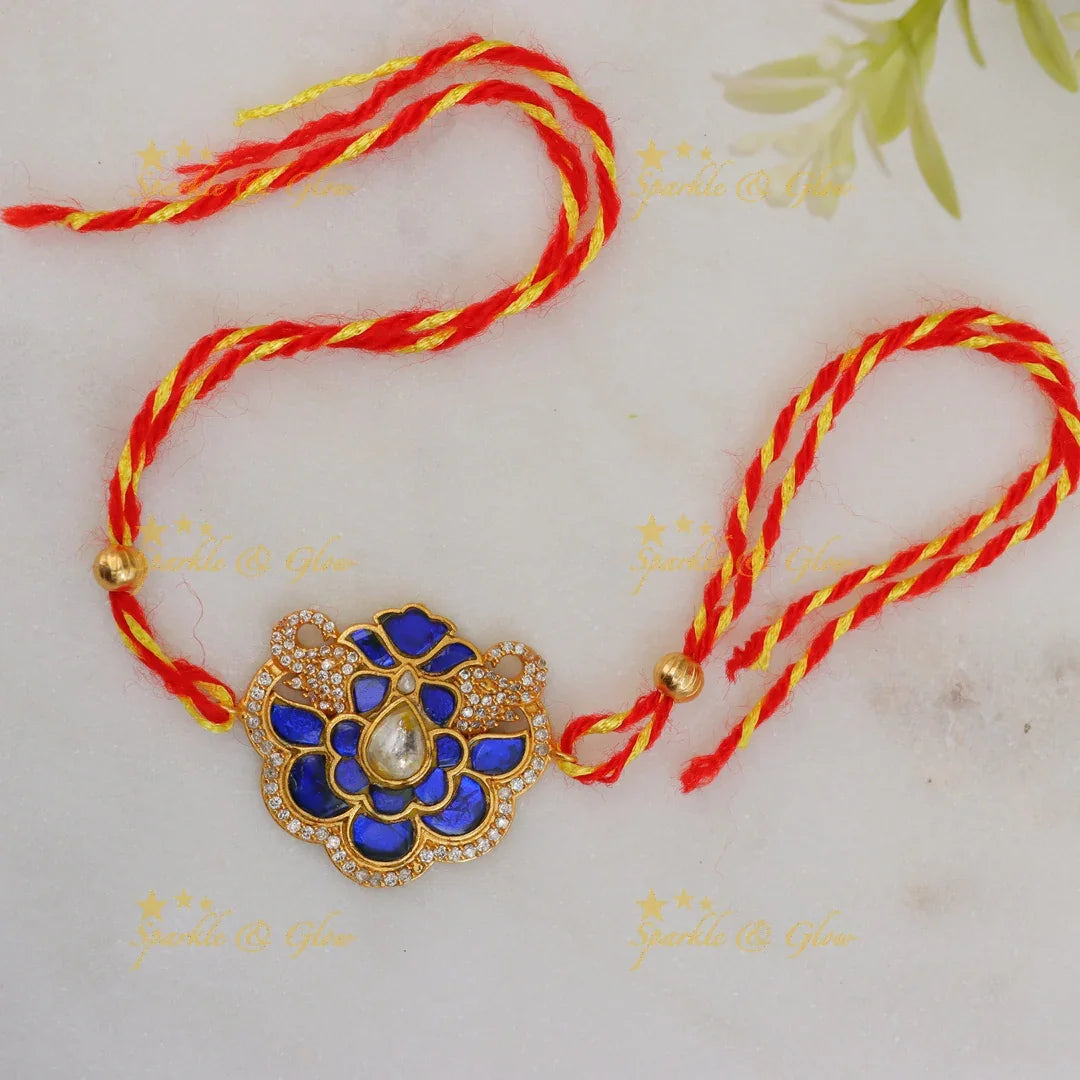 Exquisite Jadau Kundan Rakhi for Festive Grace