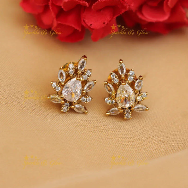 Exquisite Floral AD Necklace for Festive Glamour