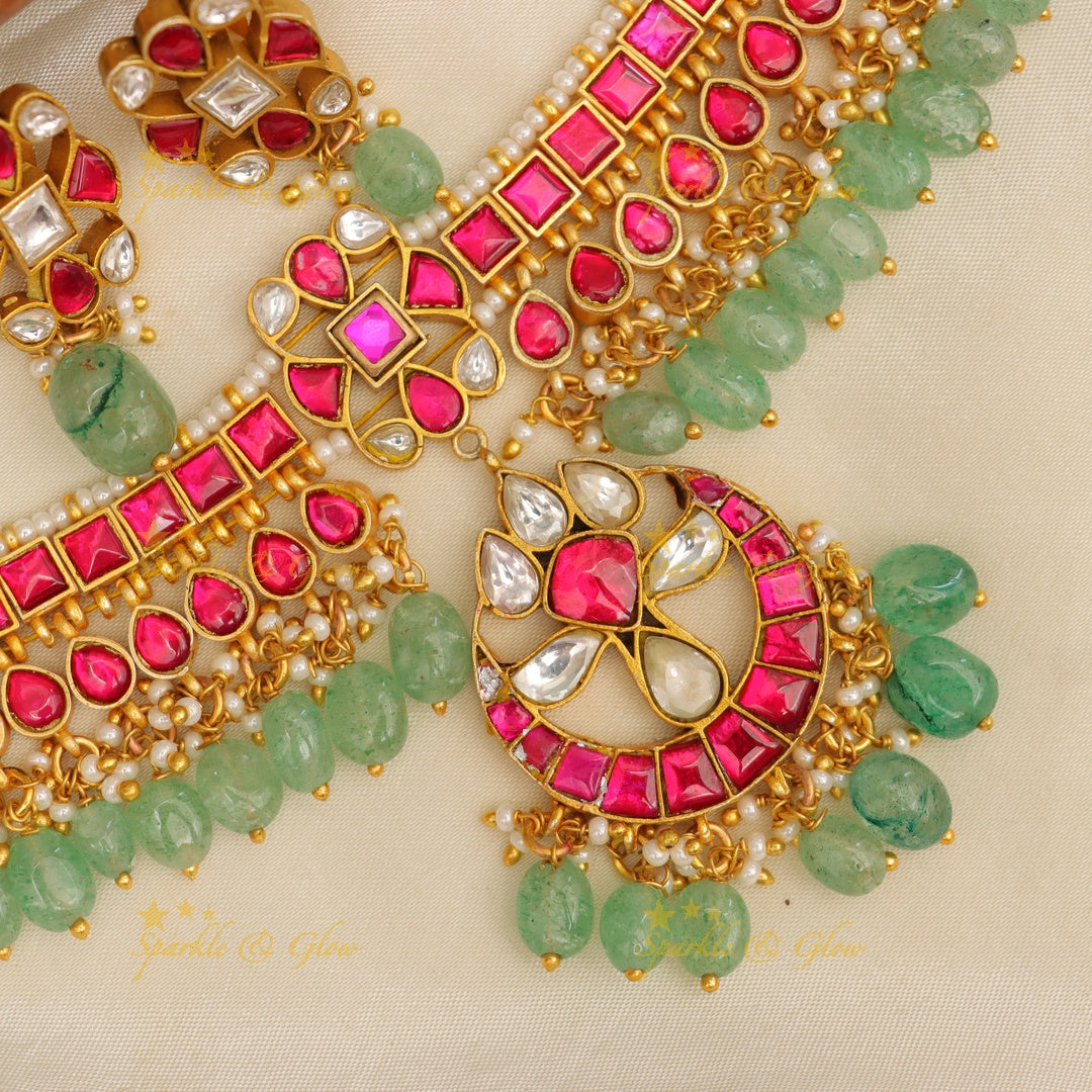 Radiant Jadau Kundan Choker Necklace for Weddings
