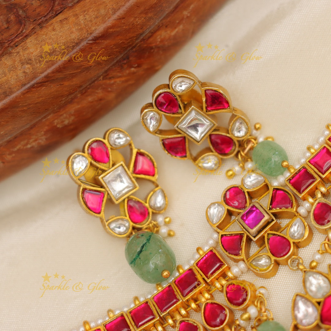 Radiant Jadau Kundan Choker Necklace for Weddings