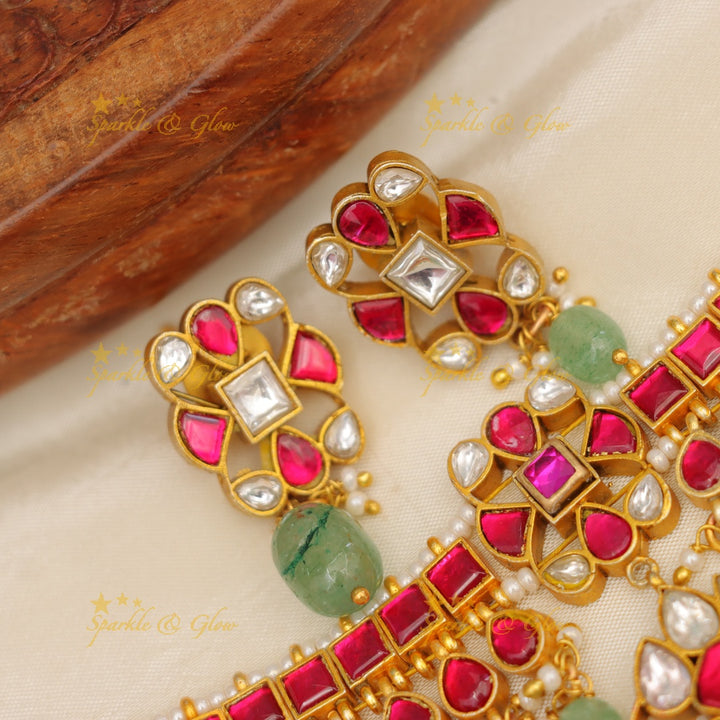Radiant Jadau Kundan Choker Necklace for Weddings