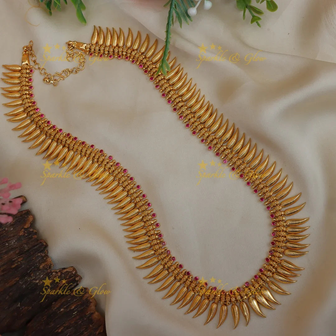 Kerala Mango Haram Necklace – A Wedding Essential