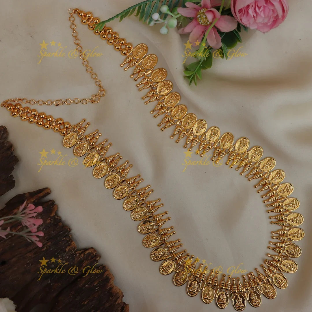 Exquisite Kerala Lakshmi Coin Haram Necklace