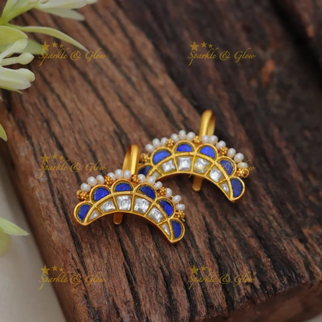 Exquisite Pearl Bugadi Earrings - Timeless Elegance