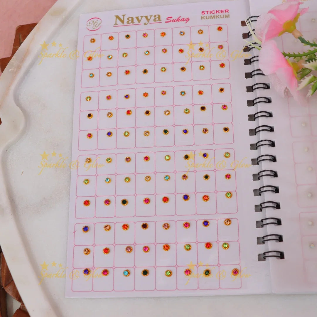 Multicolor Navya Suhag Bindi Book - Premium Collection