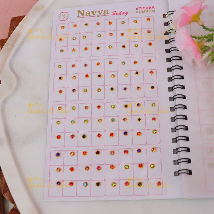Multicolor Navya Suhag Bindi Book - Premium Collection