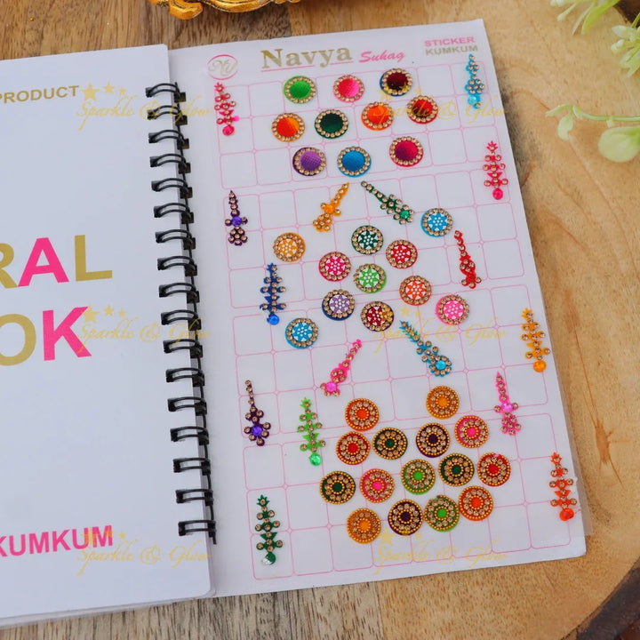 Multi-Shape Designer Bindi Pack - Festive Elegance