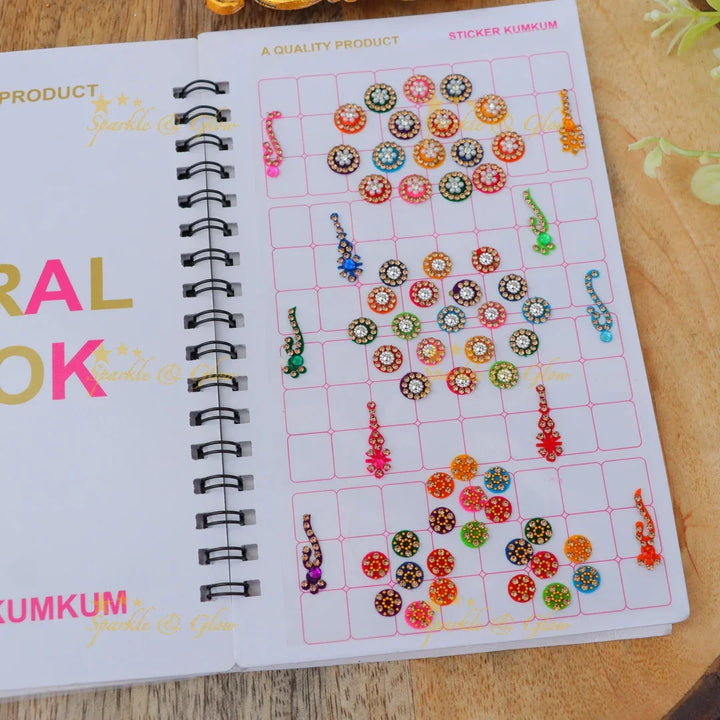 Multi-Shape Designer Bindi Pack - Festive Elegance