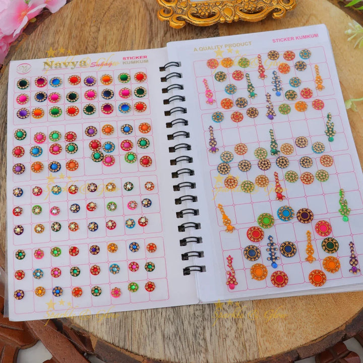 Multi-Shape Designer Bindi Pack - Festive Elegance