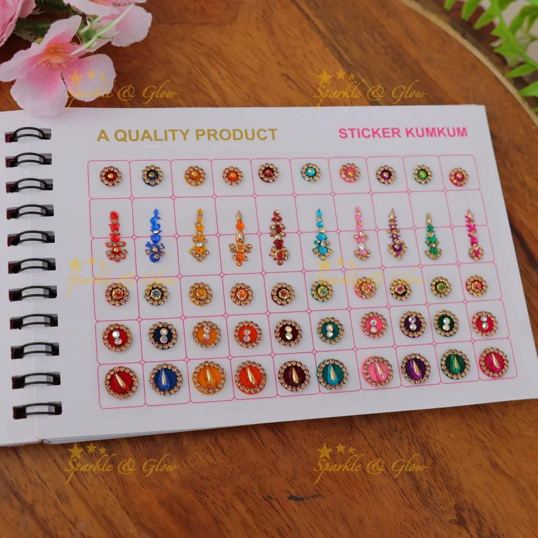 Exquisite Multi-Shape Bindi Collection for Brides
