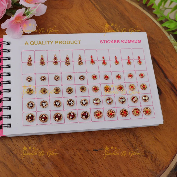 Exquisite Multi-Shape Bindi Collection for Brides