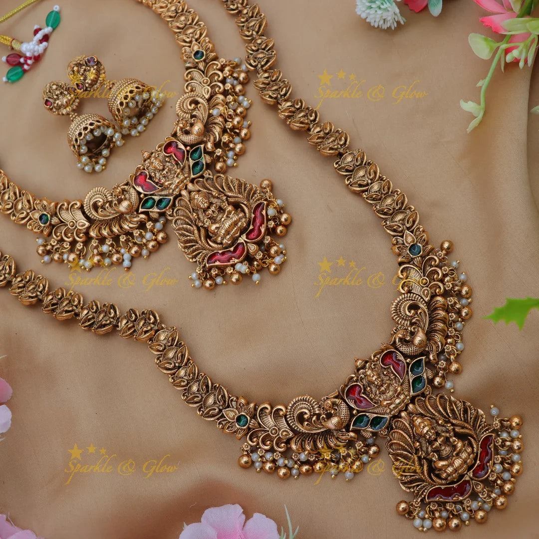 Exquisite Lakshmi Bridal Set | Premium Imitation Jewellery