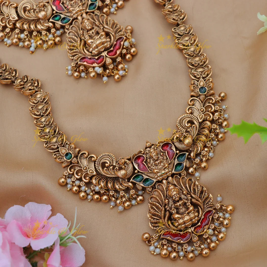 Exquisite Lakshmi Bridal Set | Premium Imitation Jewellery